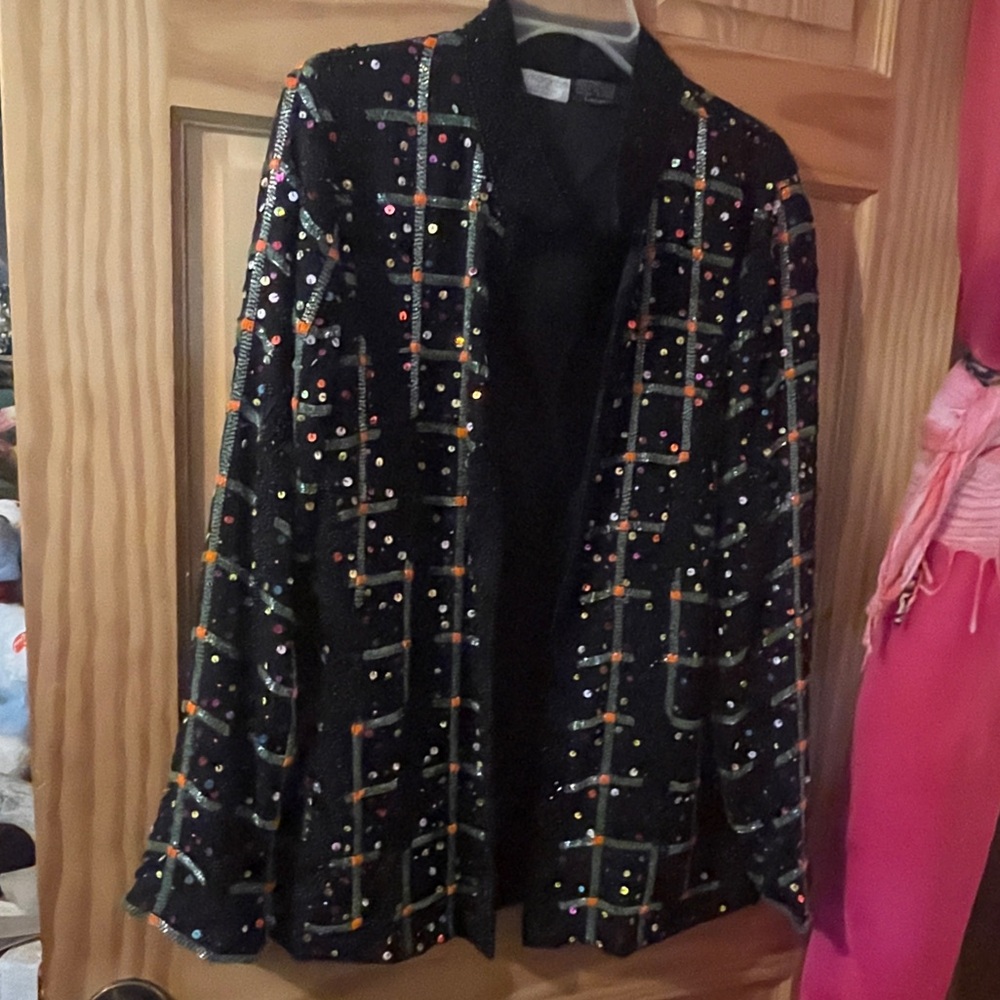 Dew Magram Floral Silk jacket